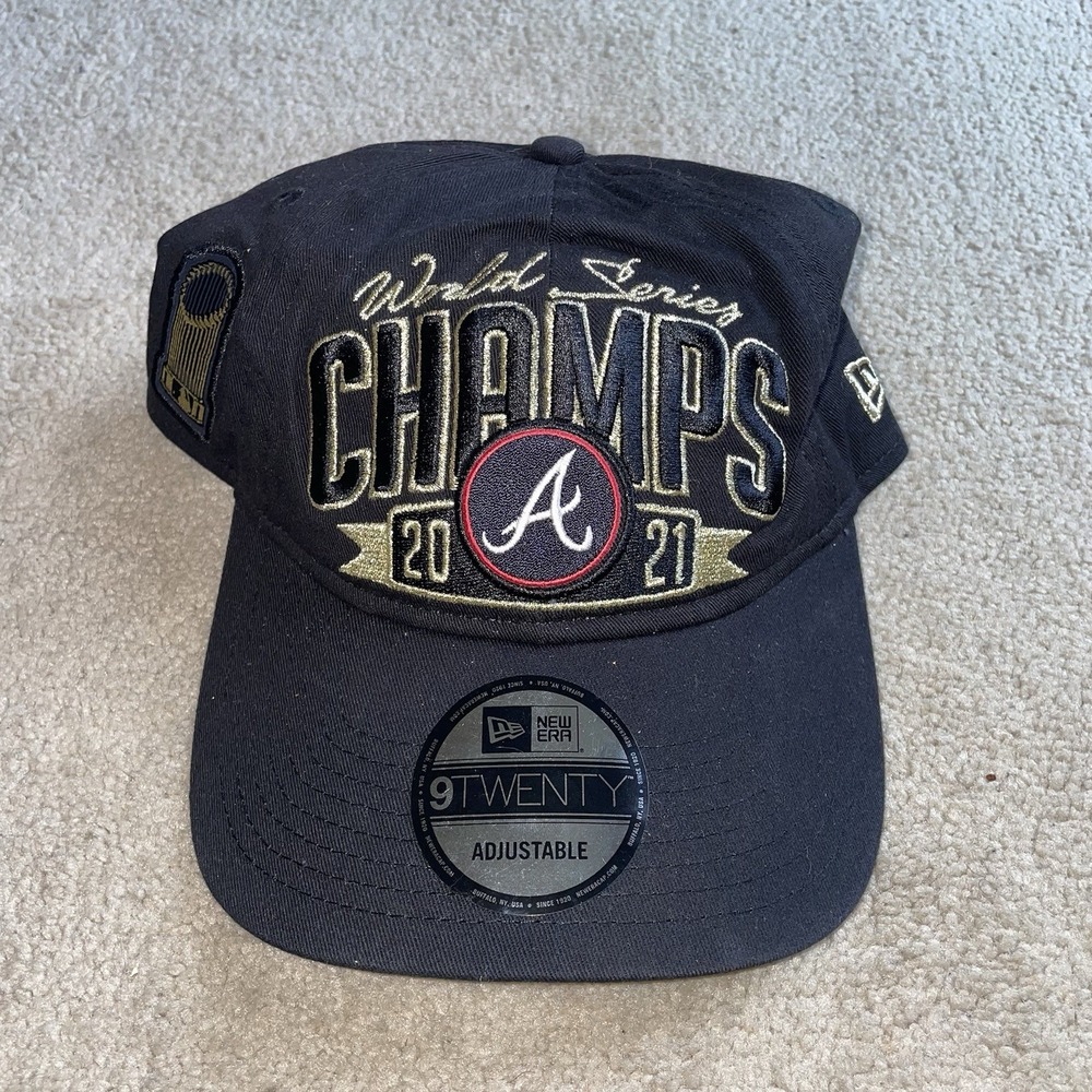 Atlanta Braves World Series Champs‎ 2021 Hat Adjustable Adult Baseball Cap Black